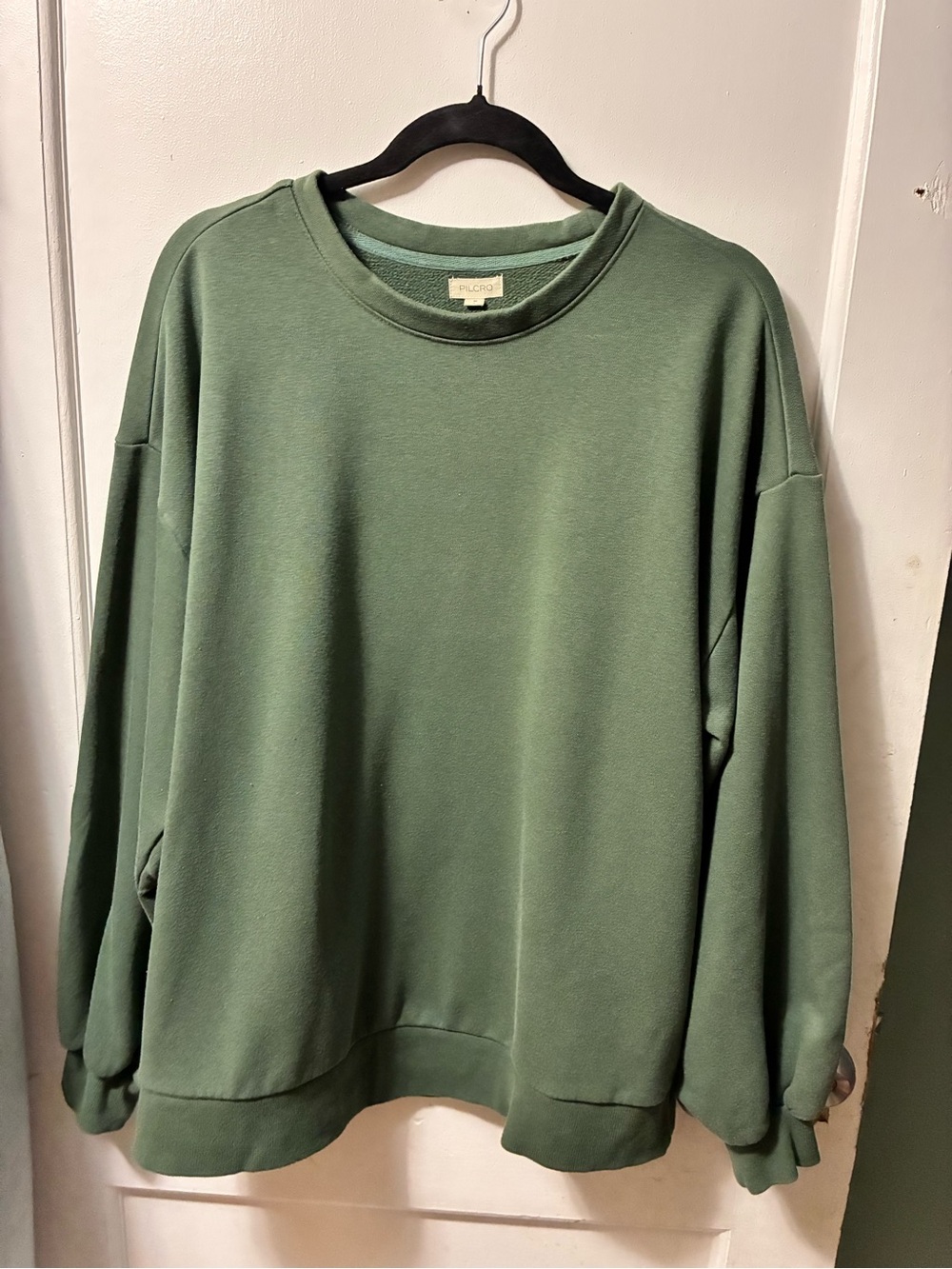 Pilcro Men's Forest Green Crewneck Sweatshirt